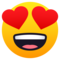 Smiling Face with Heart-Eyes on JoyPixels 