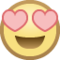 Smiling Face with Heart-Eyes on Facebook 