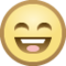 Grinning Face with Smiling Eyes on Facebook 