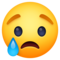 Crying Face on Facebook