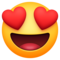 Smiling Face with Heart-Eyes on Facebook 