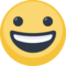 Grinning Face on Facebook 