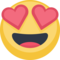 Smiling Face with Heart-Eyes on Facebook 
