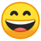 Grinning Face with Smiling Eyes on Google Noto Color Emoji 