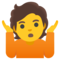 Person Shrugging on Google Noto Color Emoji 