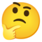 Thinking Face on Google Noto Color Emoji 