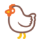 Chicken on Google Noto Color Emoji 