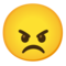 Angry Face on Google Noto Color Emoji 