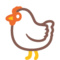 Chicken on Google Noto Color Emoji 