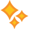 Sparkles on Google Noto Color Emoji 