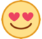Smiling Face with Heart-Eyes on HTC 