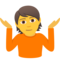 Person Shrugging on JoyPixels 