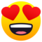 Smiling Face with Heart-Eyes on JoyPixels 