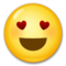 Smiling Face with Heart-Eyes on LG 