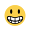 Grinning Face on Microsoft 