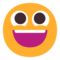Grinning Face on Microsoft 