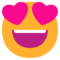 Smiling Face with Heart-Eyes on Microsoft 