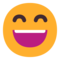 Grinning Face with Smiling Eyes on Microsoft 
