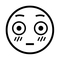Flushed Face on Noto Emoji Font 