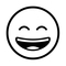 Grinning Face with Smiling Eyes on Noto Emoji Font 