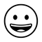 Grinning Face on Noto Emoji Font 