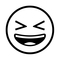 Grinning Squinting Face on Noto Emoji Font 
