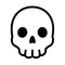 Totenkopf auf Noto Emoji Font 