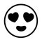 Smiling Face with Heart-Eyes on Noto Emoji Font 
