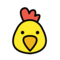 Chicken on OpenMoji 