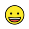 Grinning Face on OpenMoji 