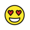 Smiling Face with Heart-Eyes on OpenMoji 