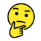 Thinking Face on OpenMoji 