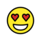 Smiling Face with Heart-Eyes on OpenMoji 