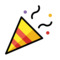 Party Popper on OpenMoji 