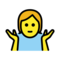 Person Shrugging on OpenMoji 