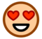 Smiling Face with Heart-Eyes on SoftBank 