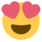 Smiling Face with Heart-Eyes on Twitter 
