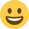 Grinning Face on Twitter 