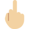 🖕🏼 Middle Finger: Medium-Light Skin Tone Emoji