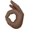 👌🏿 OK Hand Sign Dark Skin Tone Emoji
