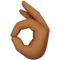 👌🏾 OK Hand Sign Medium Dark Skin Tone Emoji