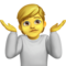 Person Shrugging on Twitter Emoji Stickers 
