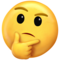 Thinking Face on Twitter Emoji Stickers 