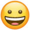 Grinning Face on WhatsApp 