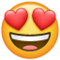 Smiling Face with Heart-Eyes on WhatsApp 