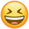 Grinning Squinting Face on WhatsApp 