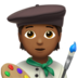 Artist: Medium-Dark Skin Tone emoji