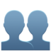Busts in Silhouette emoji