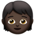 Child: Dark Skin Tone emoji