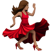 Woman Dancing: Medium Skin Tone emoji